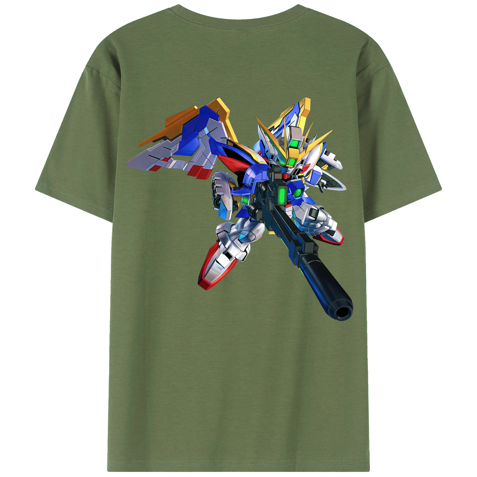 （画像用） 機動戦士ガンダム Mobile Suit Gundam 綿100％ メンズ半袖Tシャツ（バックプリント） 通気性